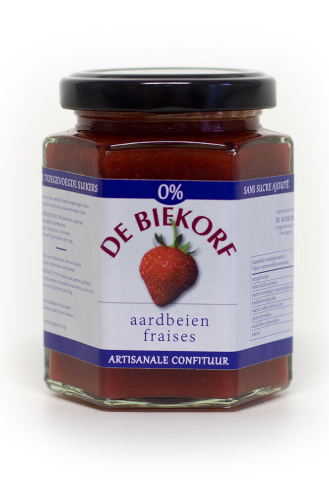 De Biekorf - 0% suiker - Aardbeien