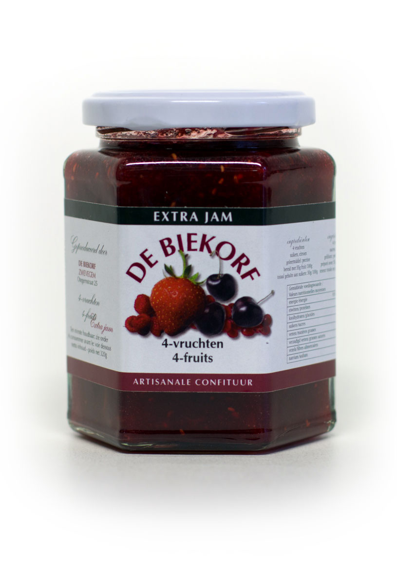 De Biekorf - Extra jam - 4 Vruchten